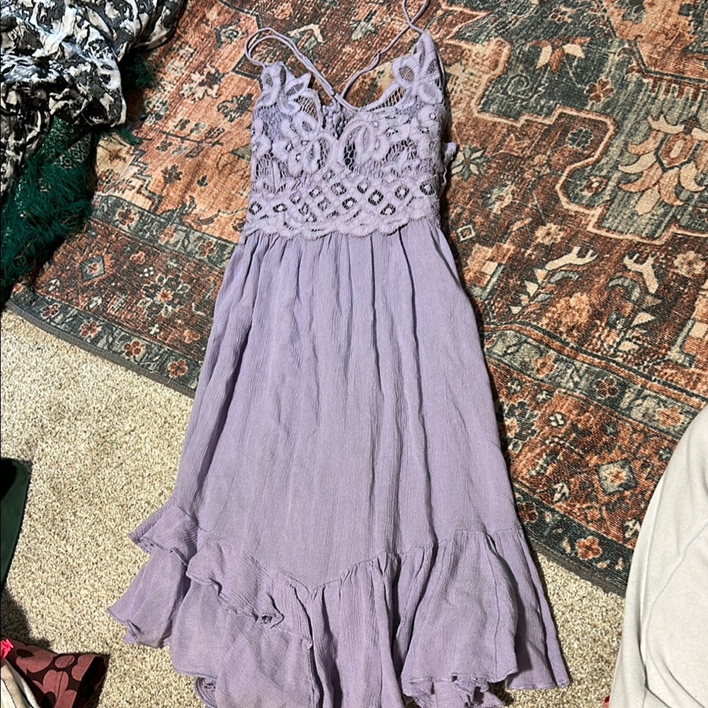 Free PeopleElegant Lavender Lace Dress